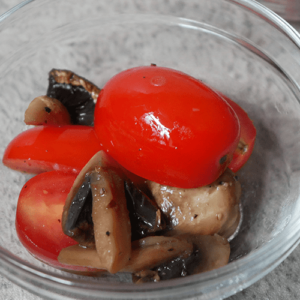 Butter Sautéed Mushrooms and Cherry Tomatoes