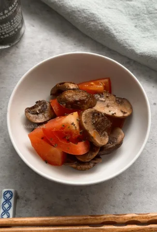 Butter Sautéed Mushrooms and Tomatoes