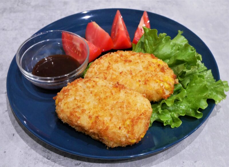 Corn Korokke Recipe ( コーンコロッケ Japanese Croquette)