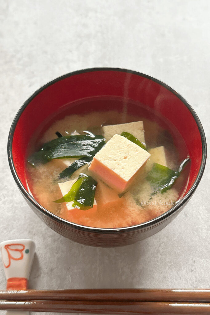Healthy Japanese miso soup