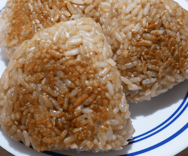 grilled rice balls