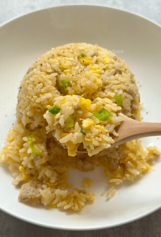 Delicious Miso Fried Rice at home