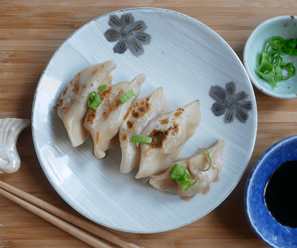 Japanese Dumplings (Gyoza – 餃子) with Homemade Wrappers