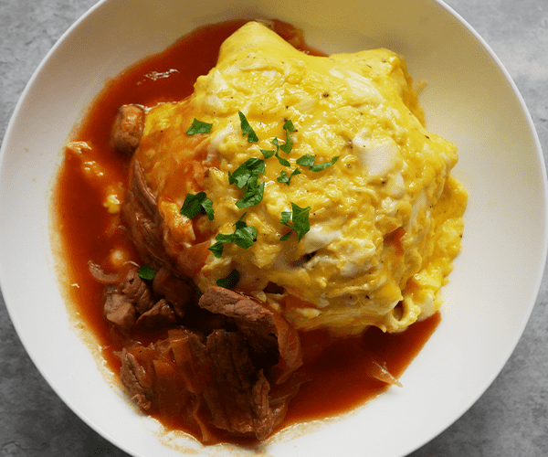 Omurice with Demi-glace Sauce