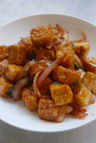 Delicious delicious deep fried tofu