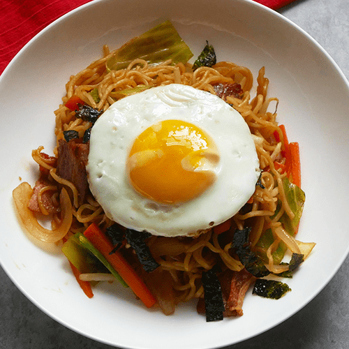 Yakisoba with Homemade Sauce