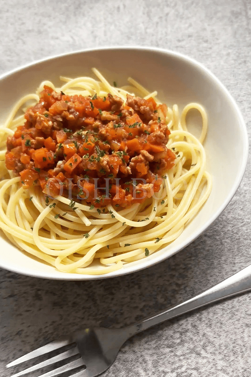 Meat Sauce Pasta (ミートソースパスタ : Spaghetti with Meat Sauce)