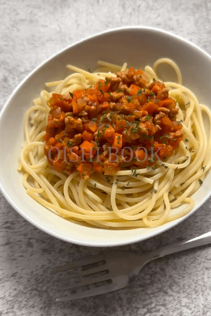 Meat Sauce Pasta (ミートソースパスタ Spaghetti with Meat Sauce)