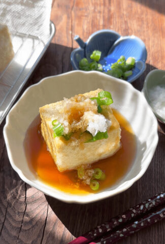 Japanese deep fried tofu
