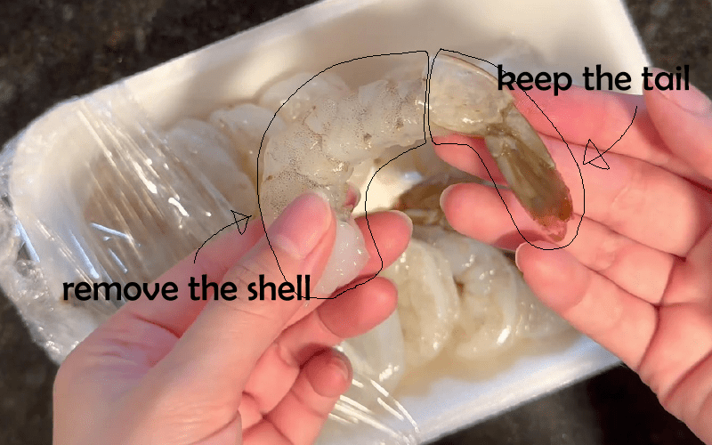 How to prepare shrimps for ebi tempura