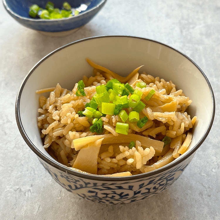 Japanese Mixed Rice Takenoko Takikomi Gohan (筍炊き込みご飯 : Japanese Mixed Rice with Bamboo Shoot)